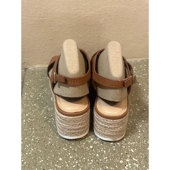 Alex Marie Women’s 9M Sweet Caramel Wedge‎ Espadrille Platform Sandals - Picture 6 of 9